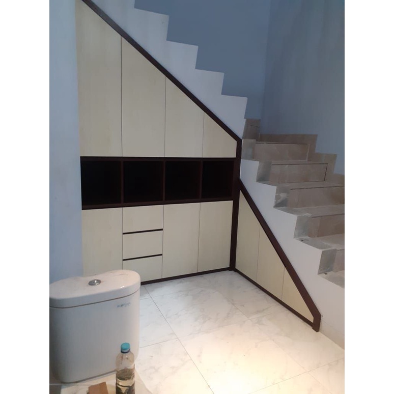 Jual Lemari bawah tangga minimalis custom | Shopee Indonesia