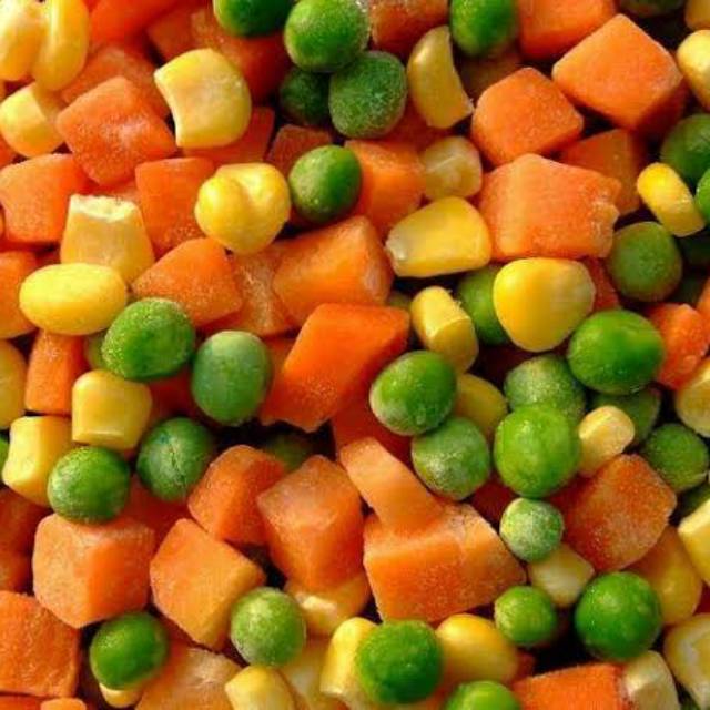 Jual Mix Vegetable Sayuran 4way Frozen Kemasan 1kg Wortel Jagung