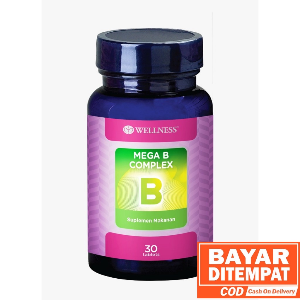 Jual WELLNESS MEGA B COMPLEX 30'S - VITAMIN B, MEGA B COMPLEX | Shopee ...