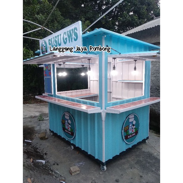 Jual Gerobak Rombong Booth Semi Kontainer 200 Shopee Indonesia