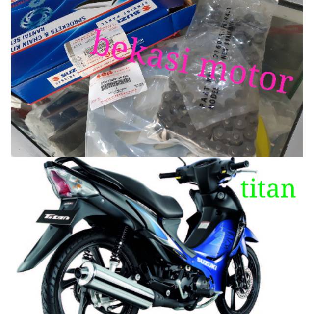 Jual 27000-28F60-KIT rantai gear set gearset suzuki smash titan ...