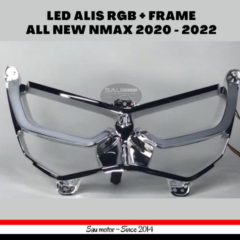 Jual Saumotor Alis New Nmax 2020 Plus Bingkai Frame Led Lazy + Saklar ...