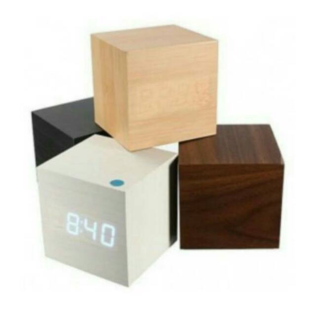 Jual JAM MEJA LED UNIK.MOTIF KAYU UKURAN KECIL | Shopee Indonesia