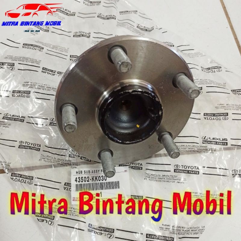 Jual Wheel Hub Nap Roda Depan Toyota Innova Reborn 43502-KK030 Original ...