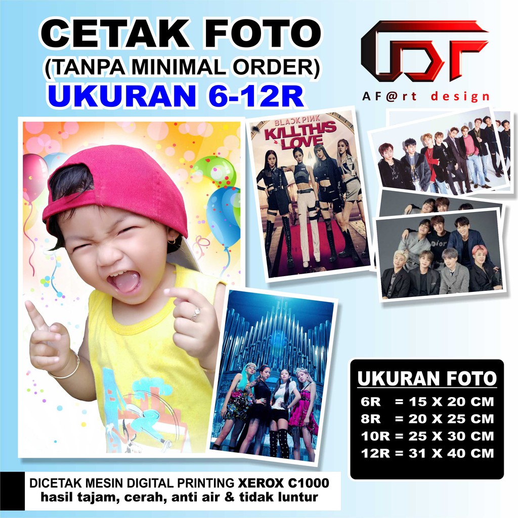 Jual Cetak Foto Custom Ukuran 6R,8R,10R,12R TIDAK ADA MINIMAL ORDER ...