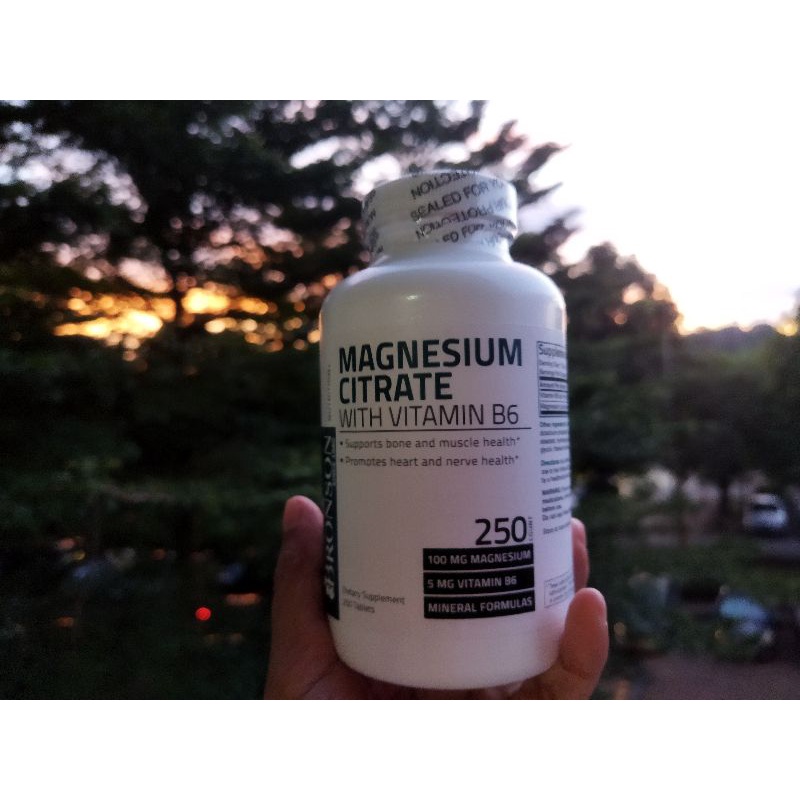 Jual BRONSON MAGNESIUM CITRATE WITH VITAMIN B6 250 KAPSUL BISA