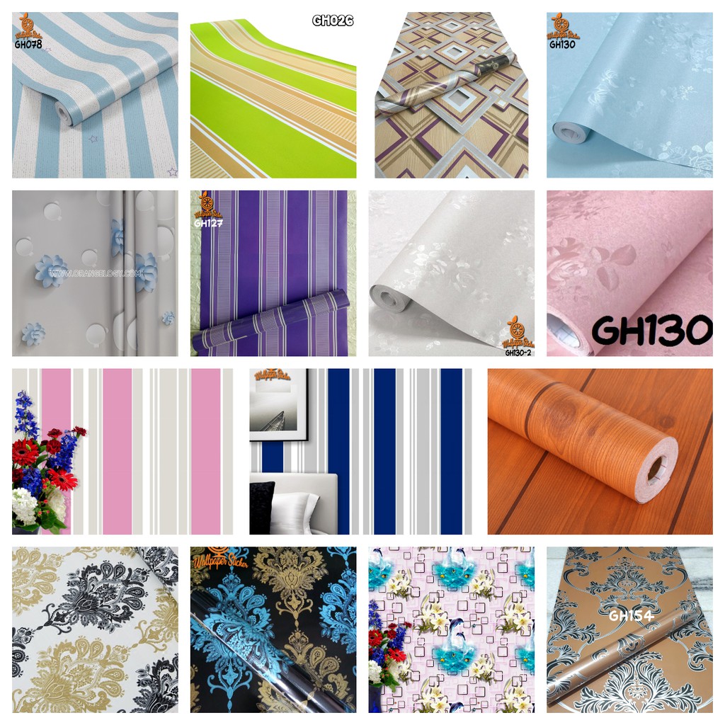 Jual Wallpaper Dinding Motif Dan Karakter Stiker Dinding Premium PVC