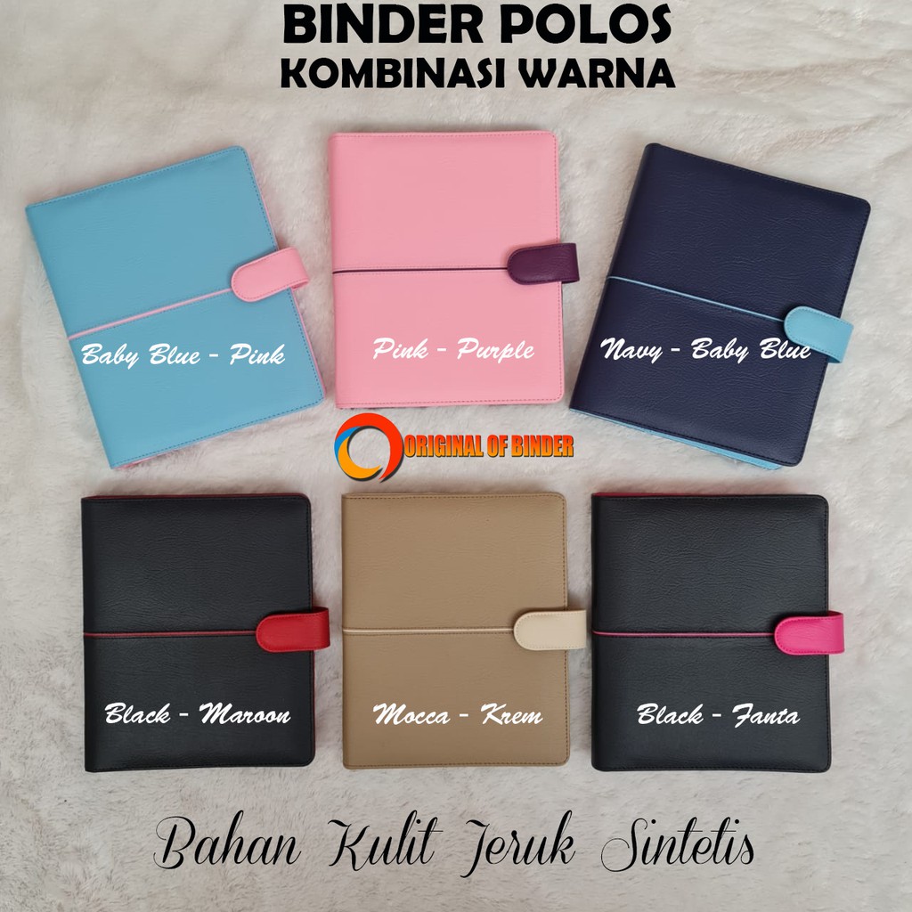 Jual BINDER POLOS KOMBINASI WARNA A5 & B5 | Shopee Indonesia