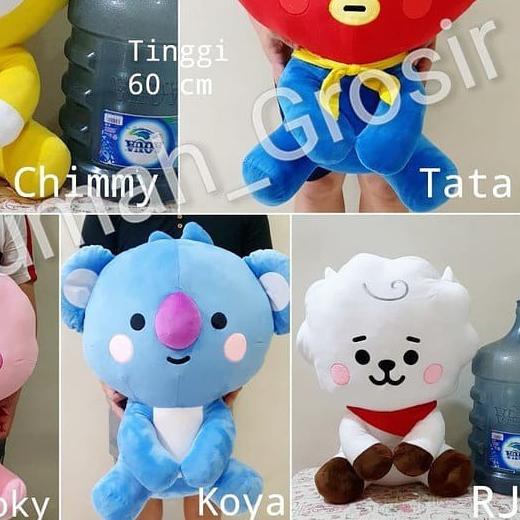 Jual Boneka BT21 Cute Baby Sitting JUMBO Cooky Tata Chimmy Koya Rj ...