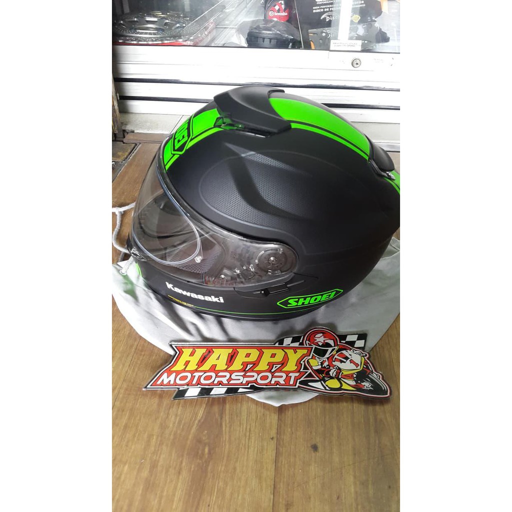 jual helm shoei gt air wanderer Jual HELM SHOEI GT-AIR WANDERER YELLOW KAWASAKI EDITION SIZE XL KONDISI 95%