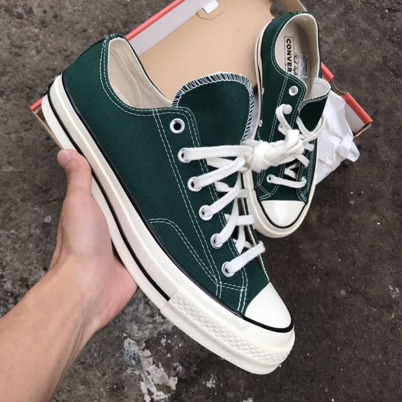 Low Top 70s Green Converse Sepatu Converse 70s Low Green Herbal