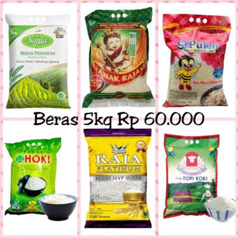 Jual Beras Premium 5kg | Shopee Indonesia