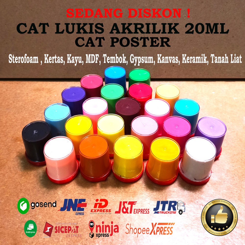 Jual Cat Acrylic Pastel Metalic/Emas-Silver - Kota Semarang - Ikiwee Corner