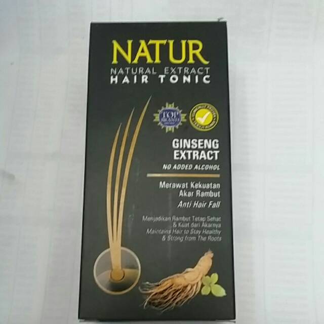 Jual Natur hair tonic ginseng 90ml Shopee Indonesia
