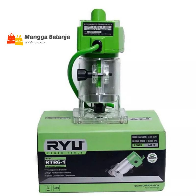 Jual Mesin Trimmer Router Profil Merk : RYU RTR6-1 ; Bonus 1 Mata ...