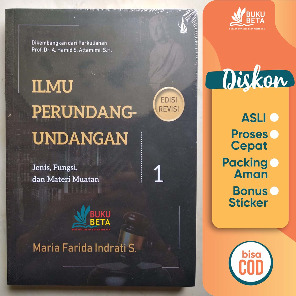 Jual Ilmu Perundang Undangan 1 Jenis Fungsi Dan Materi Muatan