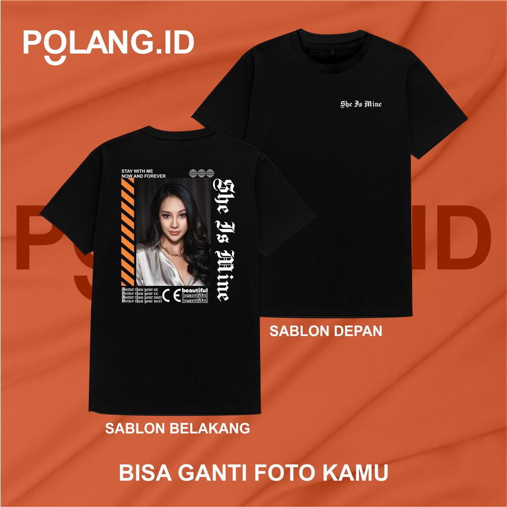 Jual Kaos Custom Bucin Couple Desain Estetik Viral Kekinian Baju Sablon Kastem Foto Sendiri 8903