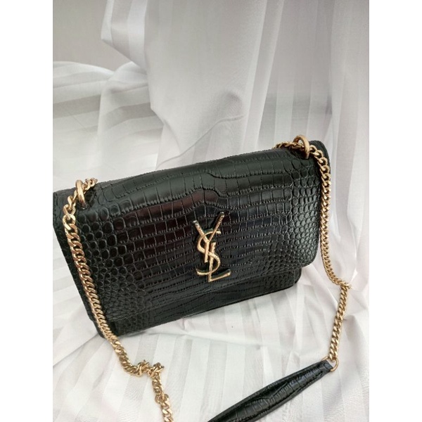 Ysl Croco Sling shoulder bag