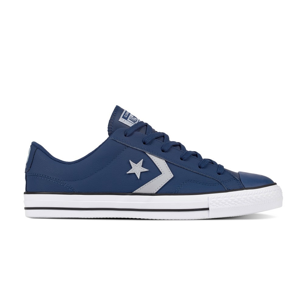 Jual Converse Star Player Leather Ox Navy Original 100 Shopee Indonesia