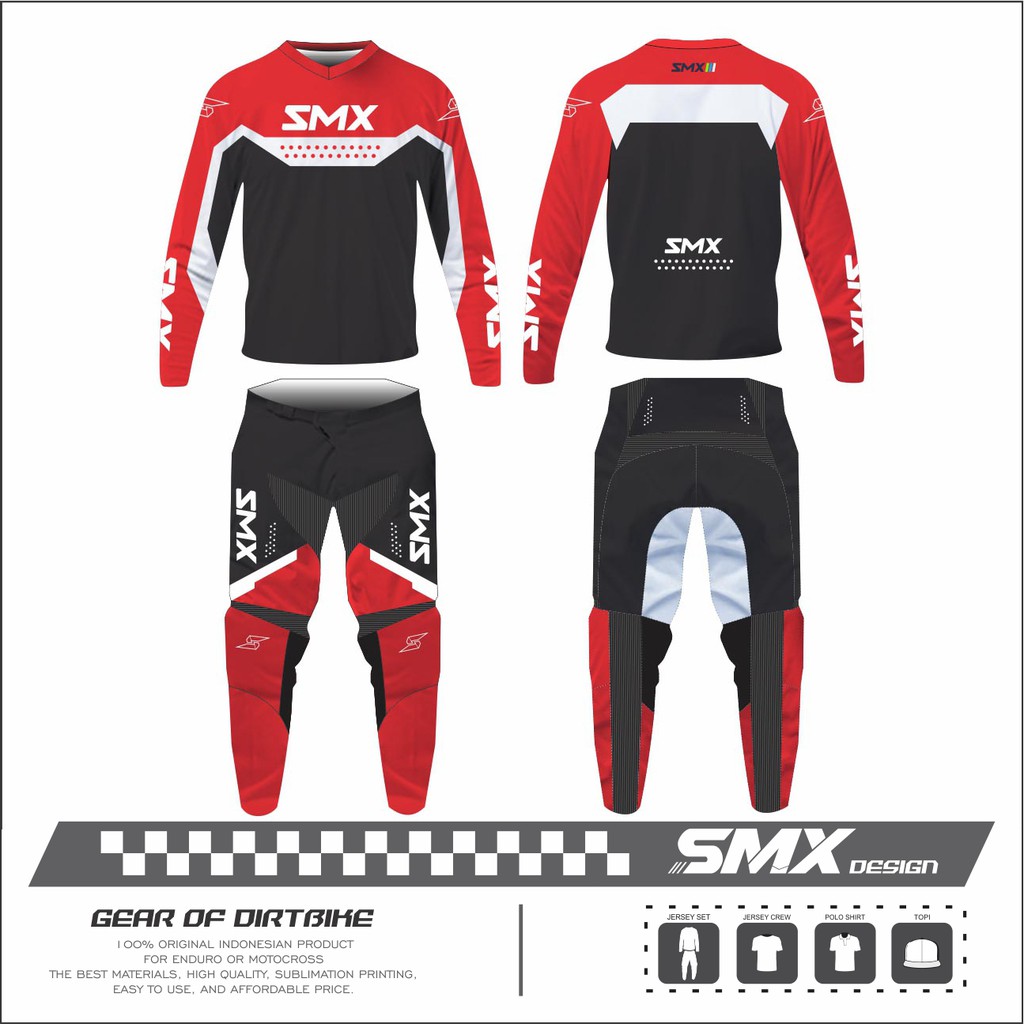 Jual SMX DESIGN - Jersey Trail Motocross/Adventure/Grastraks desain ...