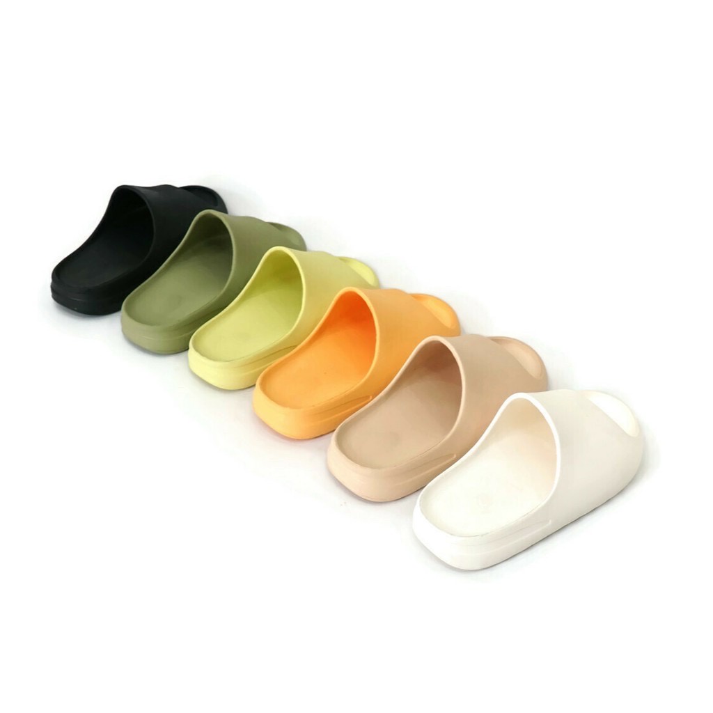 Jual LUCKYMALL MONSTERA YEEZY SLIDE SANDAL YEEZY SLIDES KARET SLIPPER ...