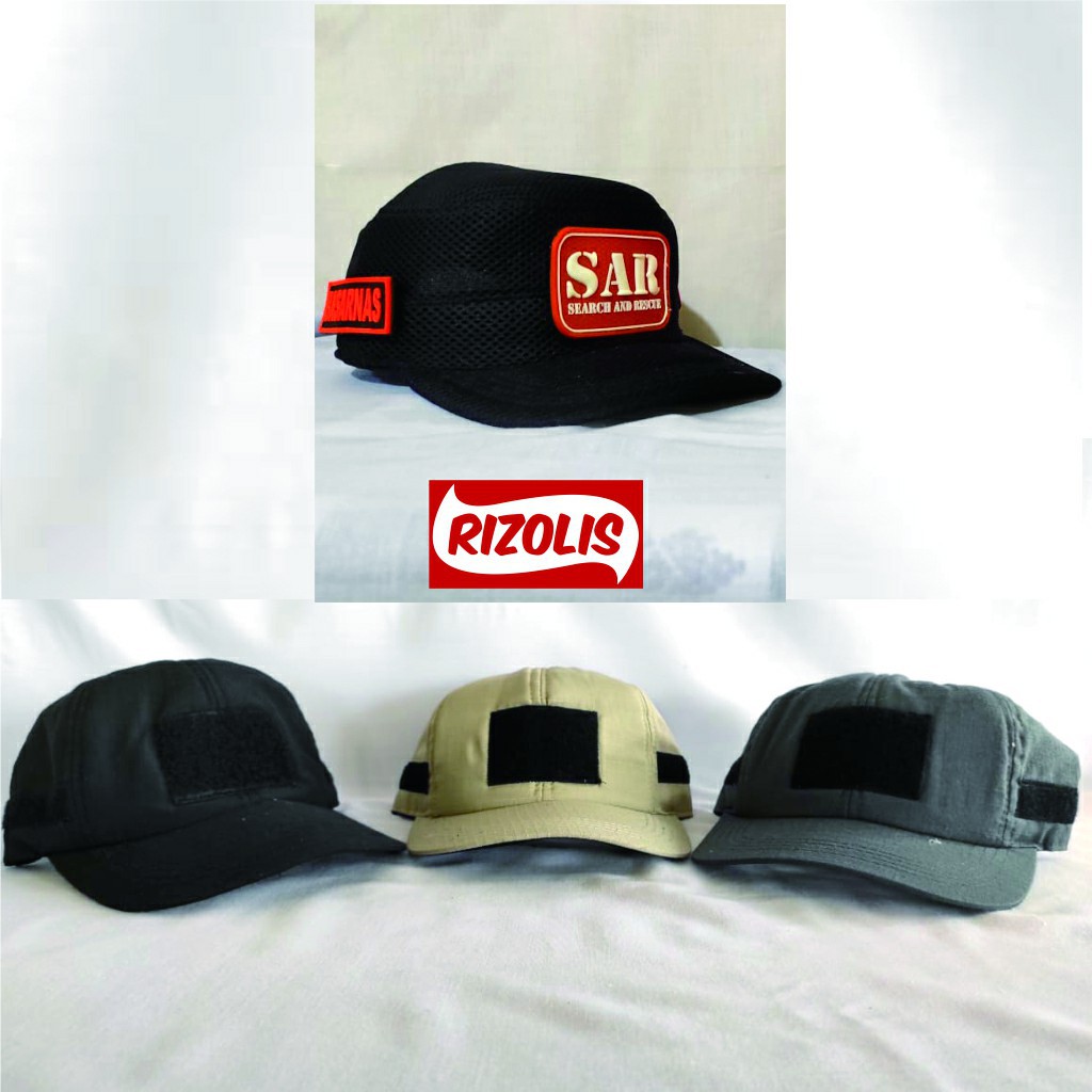 Jual Topi Tactical Topi Komando Polos Ripstop (Gratis Emblem) | Shopee ...