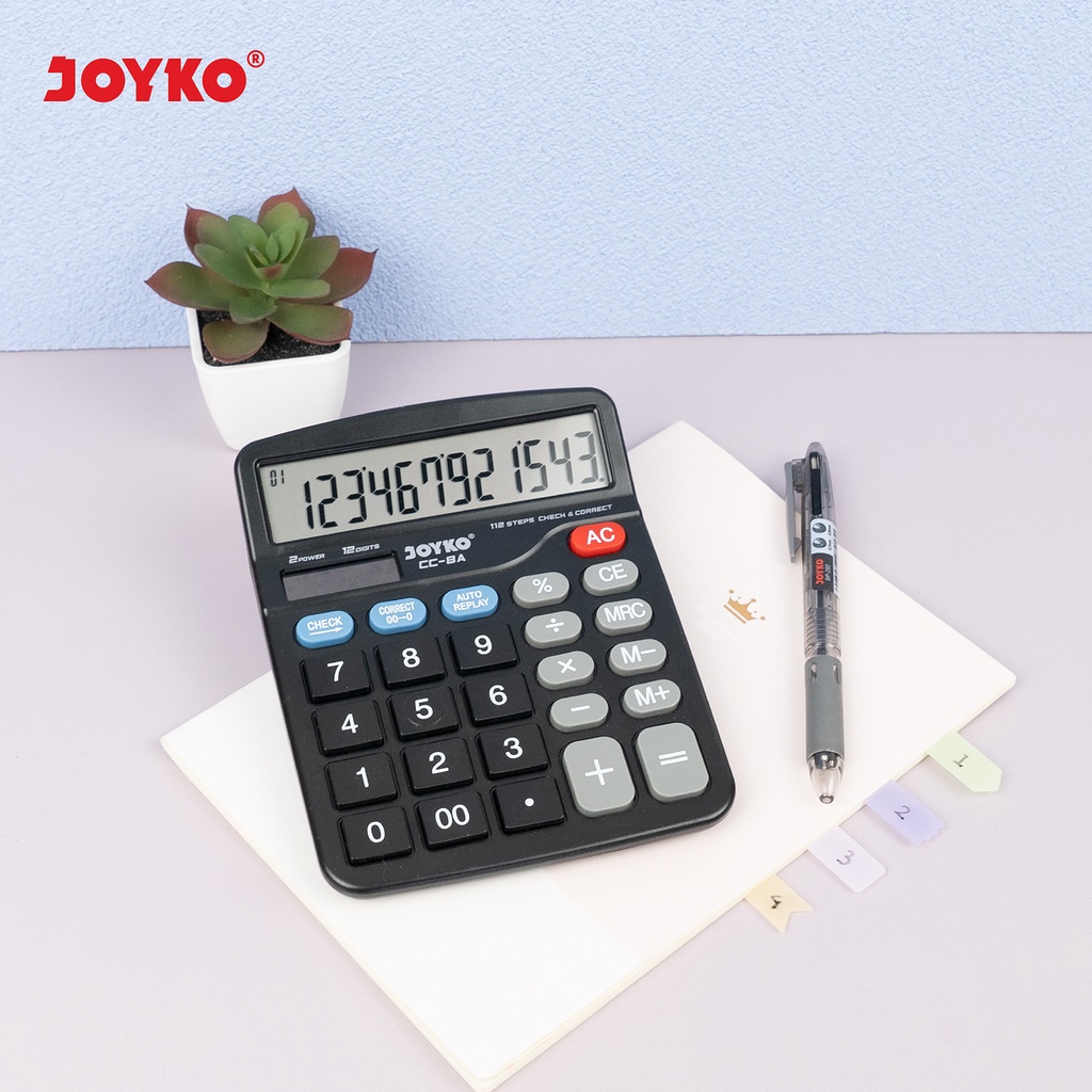 JOYKO Calculator Kalkulator CC-8 12 Digits Check & Correct (6)