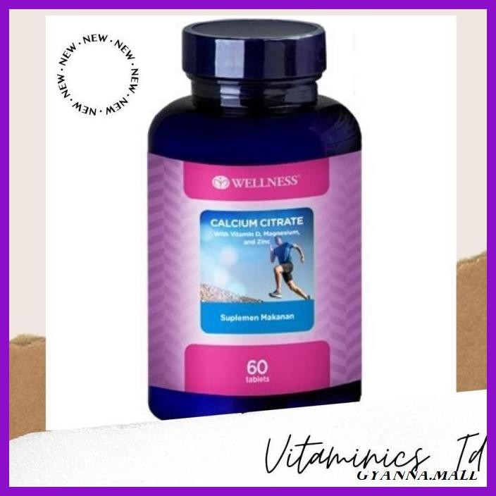 Jual Muiclac774 Wellness Calcium Citrate Vitamin D Magnesium Zinc 60
