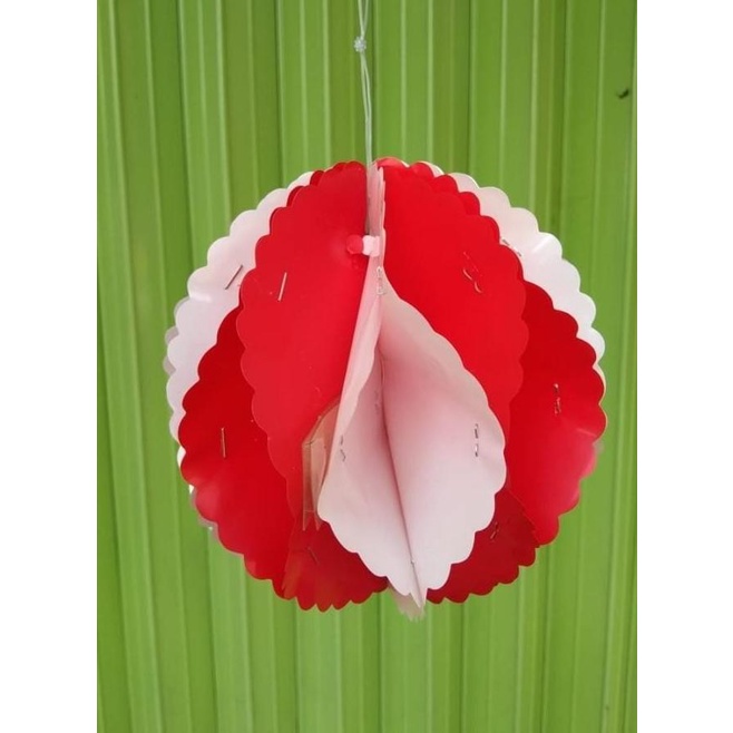 Jual Grosir Umbul Umbul Bendera Indonesia Merah Putih Lampion Diameter 30cm Shopee Indonesia