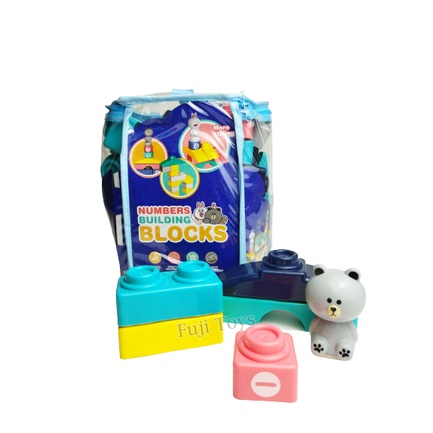 Jual Numbers Building Blocks Mainan Block Edukasi Anak Isi 60 Pcs ...