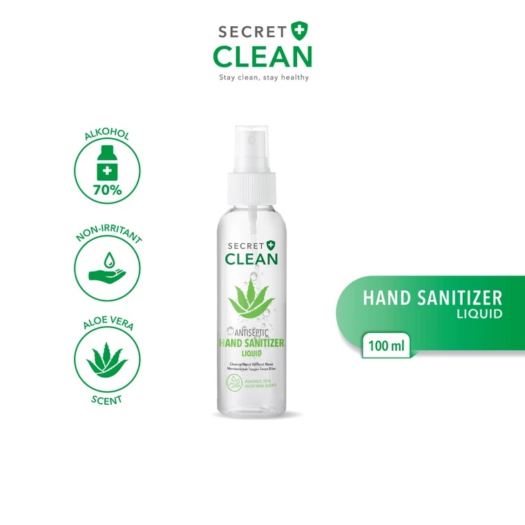 Product image Secret Clean Hand Sanitizer - 100 ml Spray