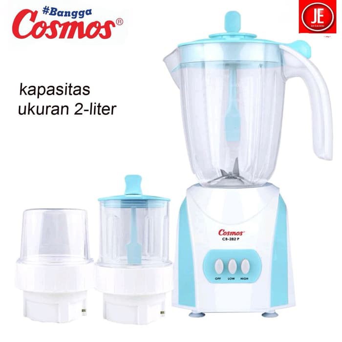 Jual Cosmos Blender CB-282P PLASTIK 2 LITER GARANSI RESMI 3 IN 1 ...