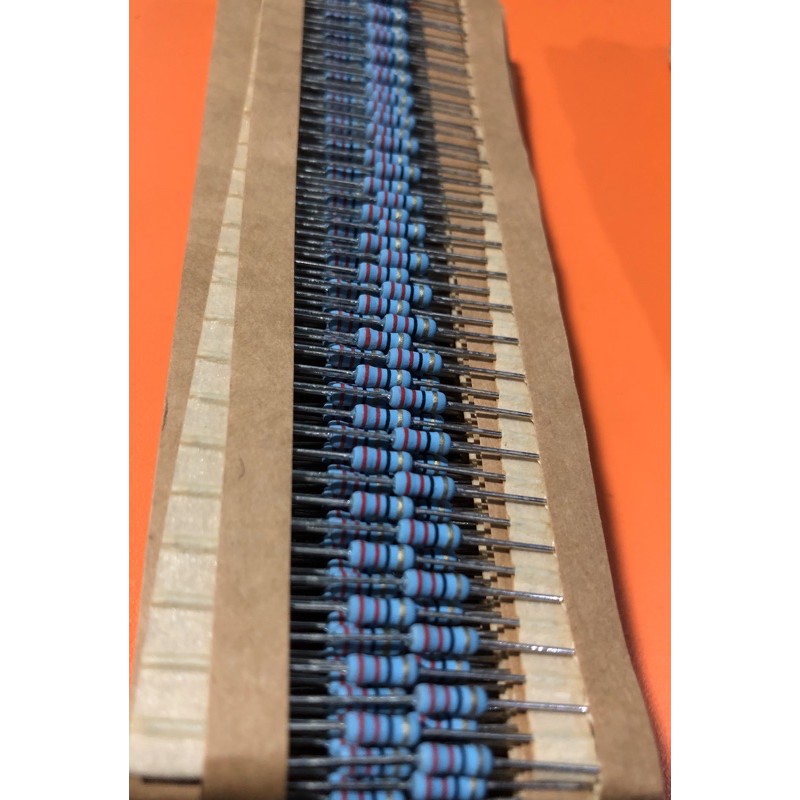 thumbnail image 2 of 100x 22 Ohm 1/4 Watt Resistors – Axial LED Resistors For Automotive & Electronics, 22R 2 of 6