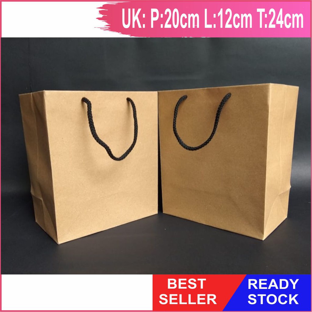 Jual Paper bag Wadah Roti,Tas Kertas Wadah Roti, Paperbag Polos, Tas ...