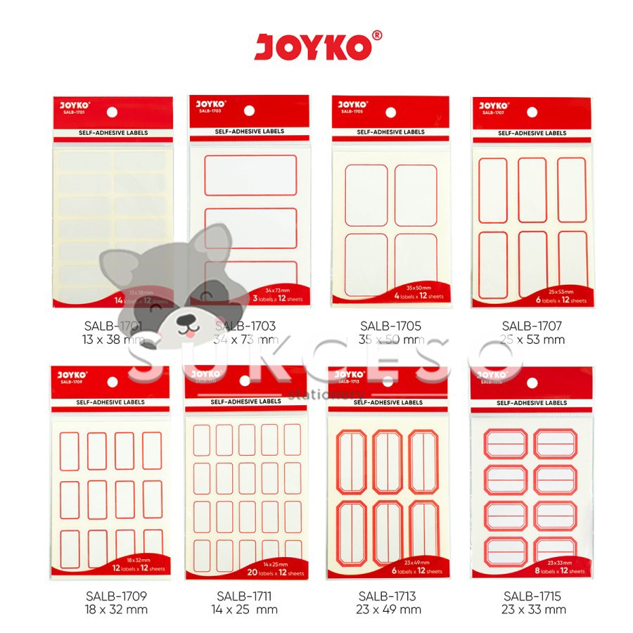 Jual Joyko Self-Adhesive Labels SALB / Label Sticker | Shopee Indonesia