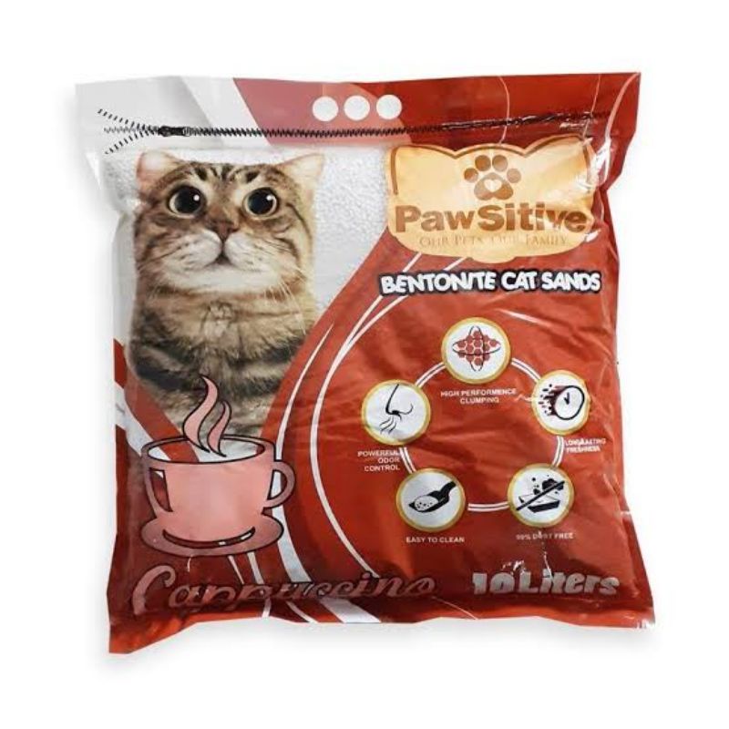 Jual PASIR KUCING PAWSITIVE WANGI DAN MENGGUMPAL 10 LT 8KG (8000 GRAM ...