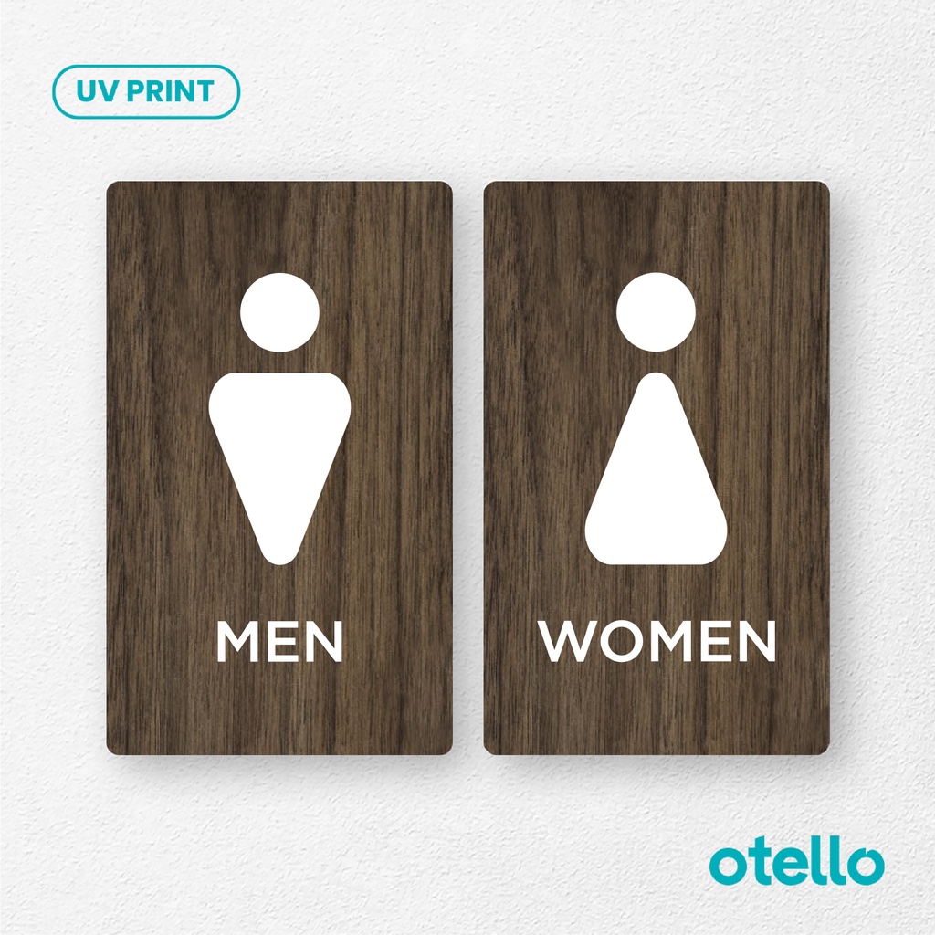 Jual Otello Papan Toilet Men Women Sign Board Wc Restroom Icon Laki