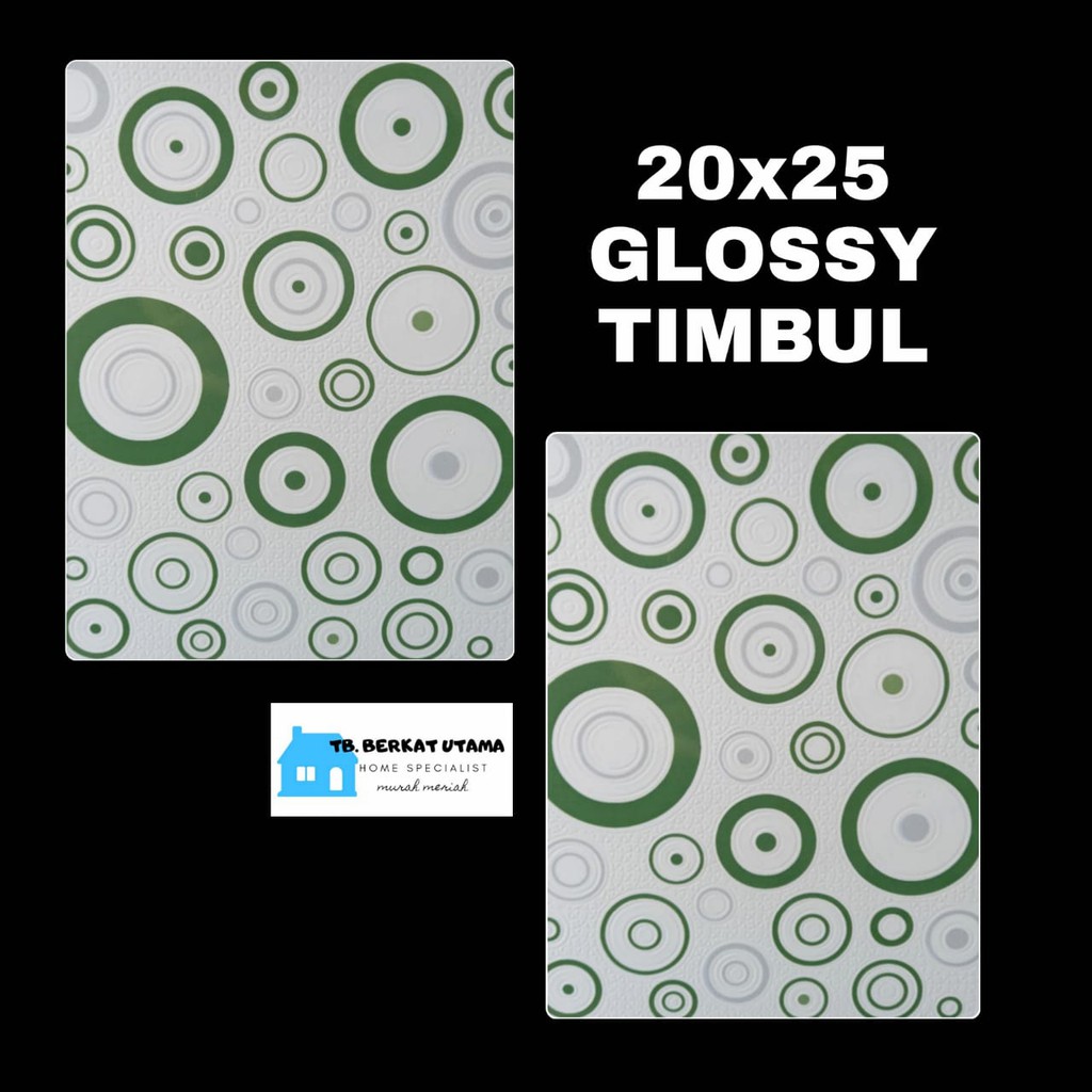 Jual KERAMIK DINDING 20X25 GLOSSY HIJAU- KERAMIK DINDING KAMAR MANDI