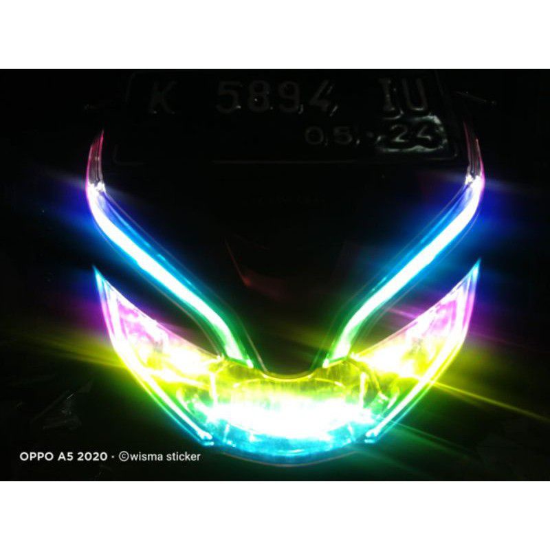 Jual Stiker Lampu Alis Pcx Tema Rgb Sticker Lampu Alis Rgb Pcx