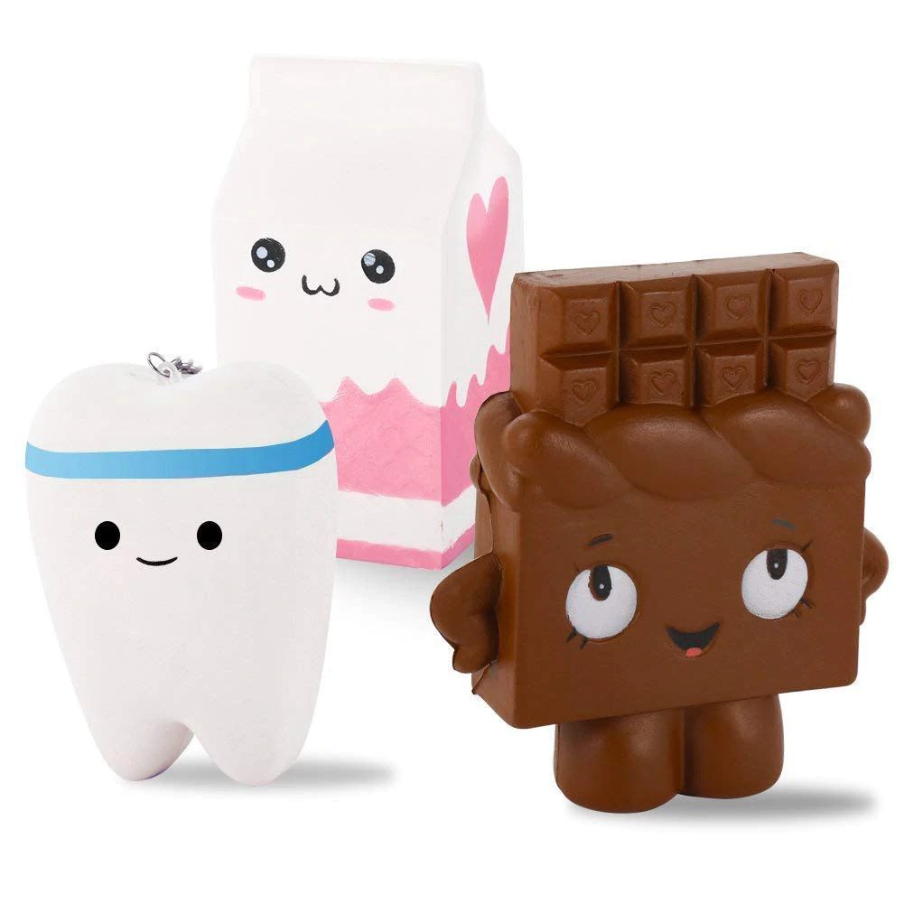 Jual 3 Pack Kawaii Jumbo Slow Rising Squishies, Scented Squishy ...
