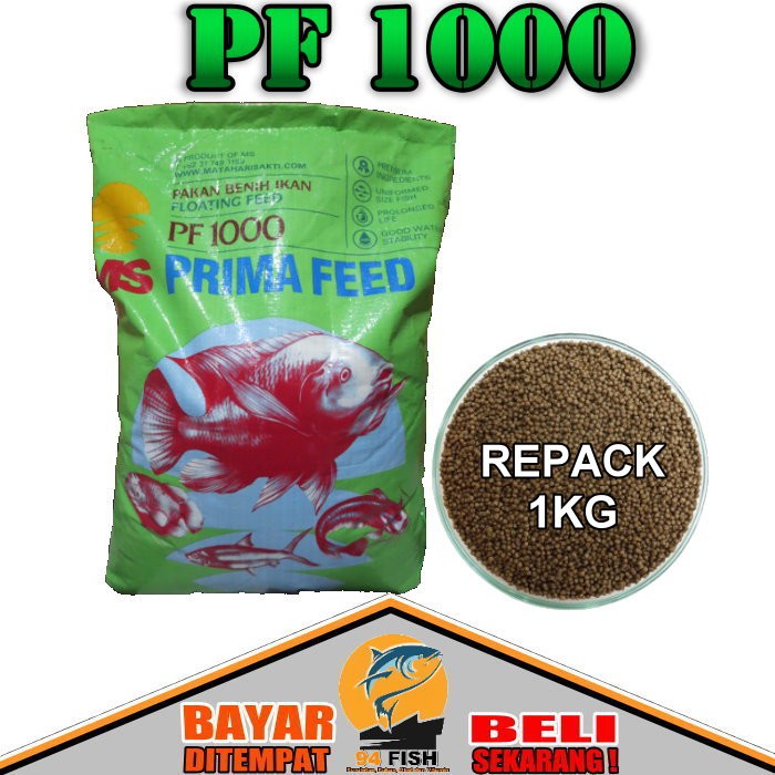 Jual Pf Pelet Ikan Pakan Ikan Makanan Ikan Repack Kg Shopee Indonesia