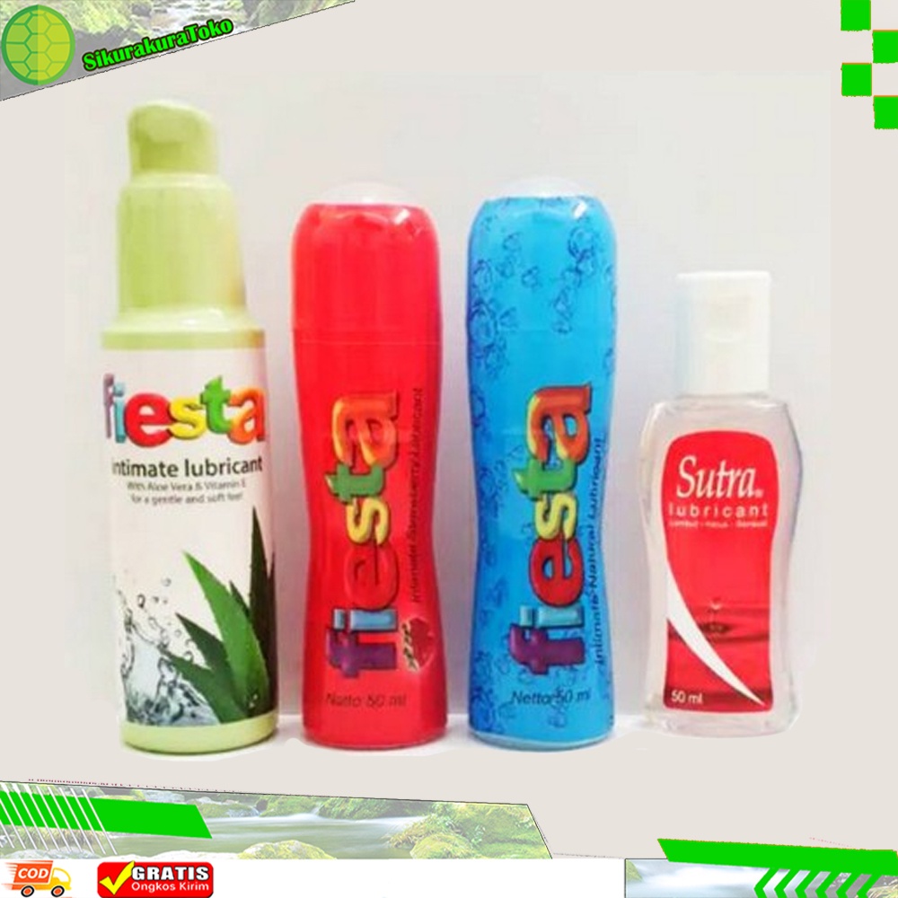 Jual Skr Sutra Fiesta Lubricant Pelumas Waterbased Strawberry Natural 50ml 50 Ml Aloe Vera 