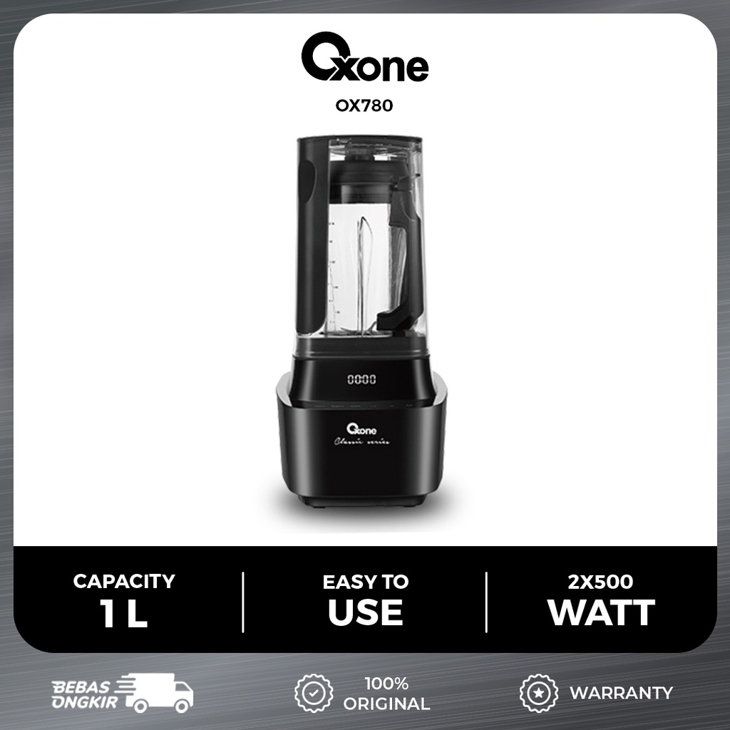 Jual OXONE OX780 Vacuum Blender BPA Free 1 Liter Original Garansi Resmi