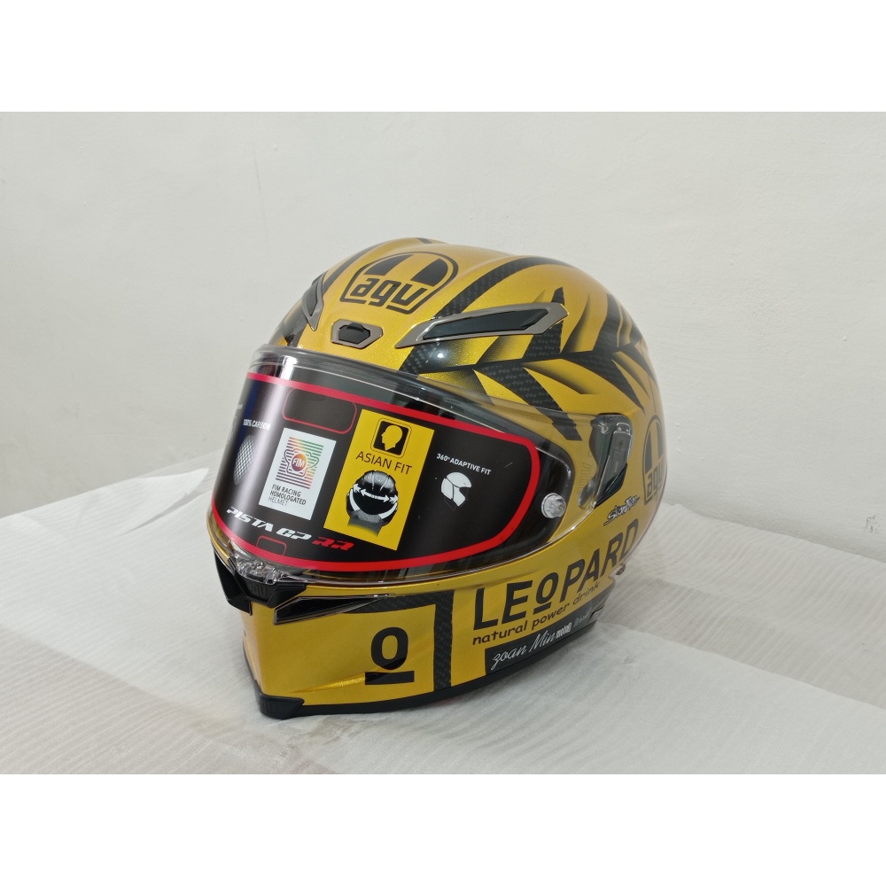 Agv best sale gold leopard