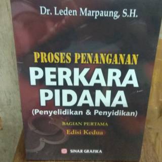 Jual Proses Penanganan Perkara Pidana Penyidikan Dan Penyelidikan ...