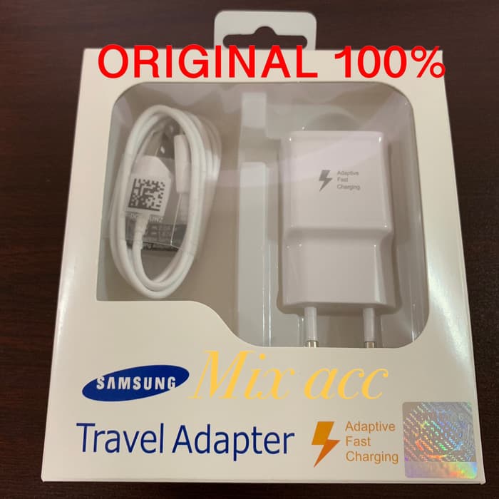 Jual CHARGER SAMSUNG ORIGINAL ADAPTIVE FAST CHARGING QC 2.0 5V 2 AMPERE ...