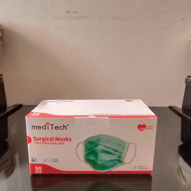 Jual Masker surgical 3ply earloop meditech | Shopee Indonesia