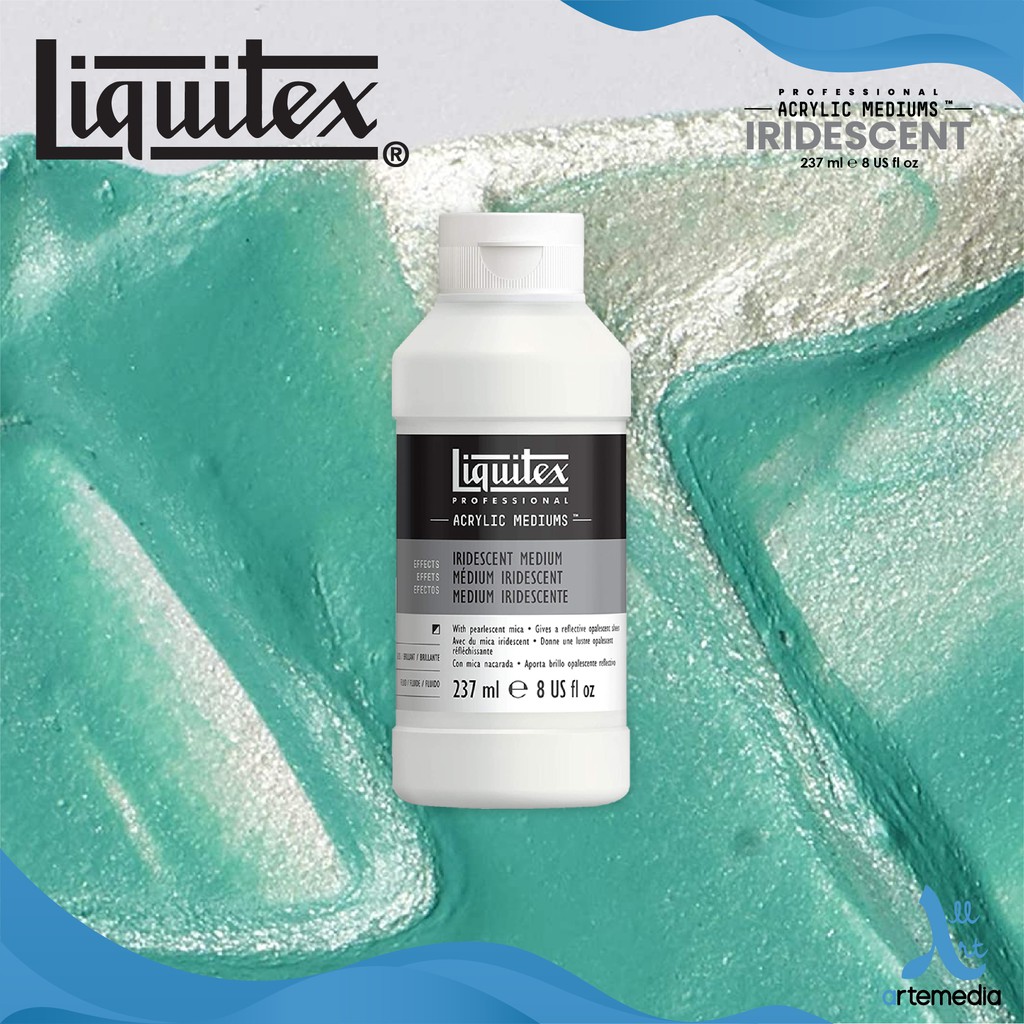 Jual Liquitex Iridescent Acrylic Medium 237ml – Metallic Pearl ...