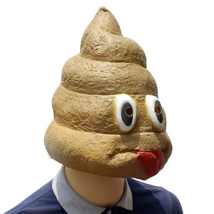 Jual Topeng Kepala Poop Tokai Tai Full Latex Halloween Cosplay Lucu ...