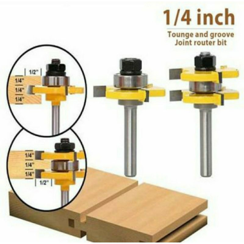 Jual 609-411 Mata Router Profil TONGUE & GROOVE Penyambung Sambungan ...
